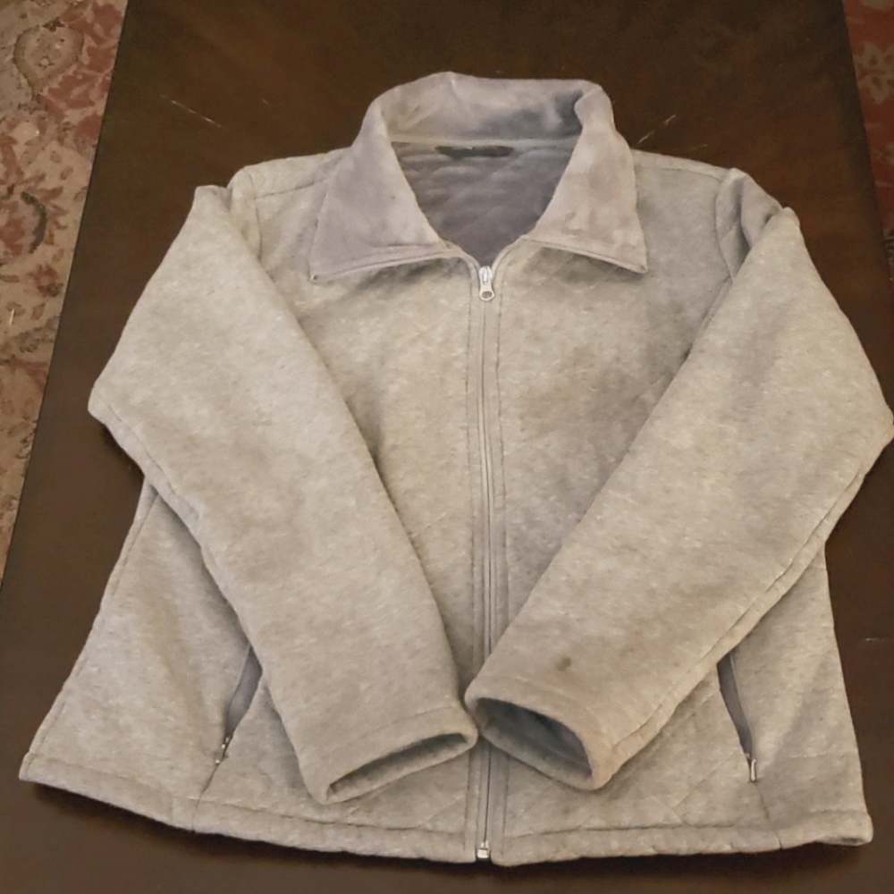 The North Face Gray Quilted Coat